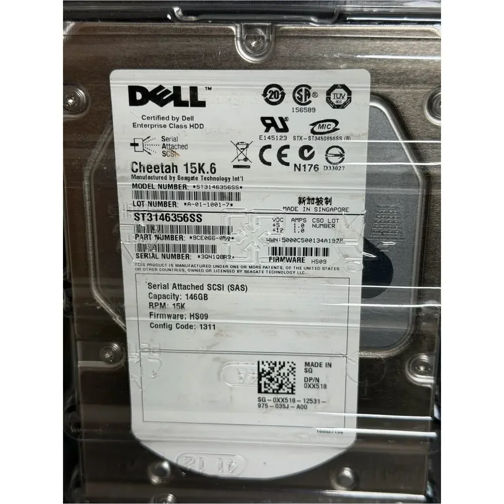 BRAND NEW LOT Dell Cheetah 15K.6 146GB HDD Drives